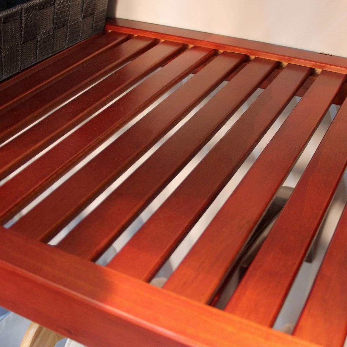 Red Mahogany Solid Wood Closet Organizer System with Shelves and Hanging Rods