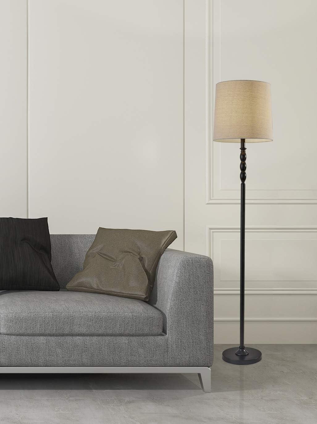 Simplee Adesso William Floor Lamp, Black