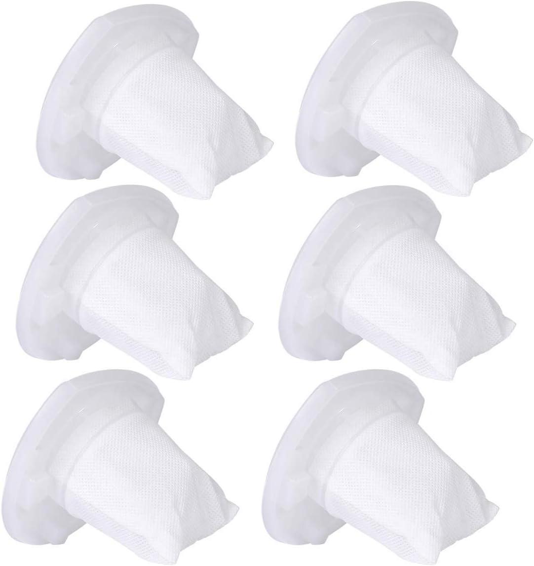 6 Pack Replacement Filter Compatible with Black & Decker Hand Vacuum Cordless Vacuum VF110 CHV1410L, CHV1410, CHV9610, CHV1210, CHV1410B, CHV1510, BDH2000L