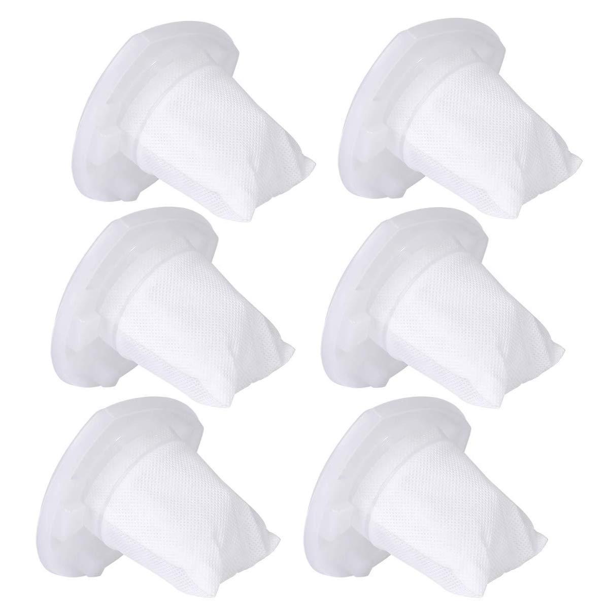 6 Pack Replacement Filter Compatible with Black & Decker Hand Vacuum Cordless Vacuum VF110 CHV1410L, CHV1410, CHV9610, CHV1210, CHV1410B, CHV1510, BDH2000L