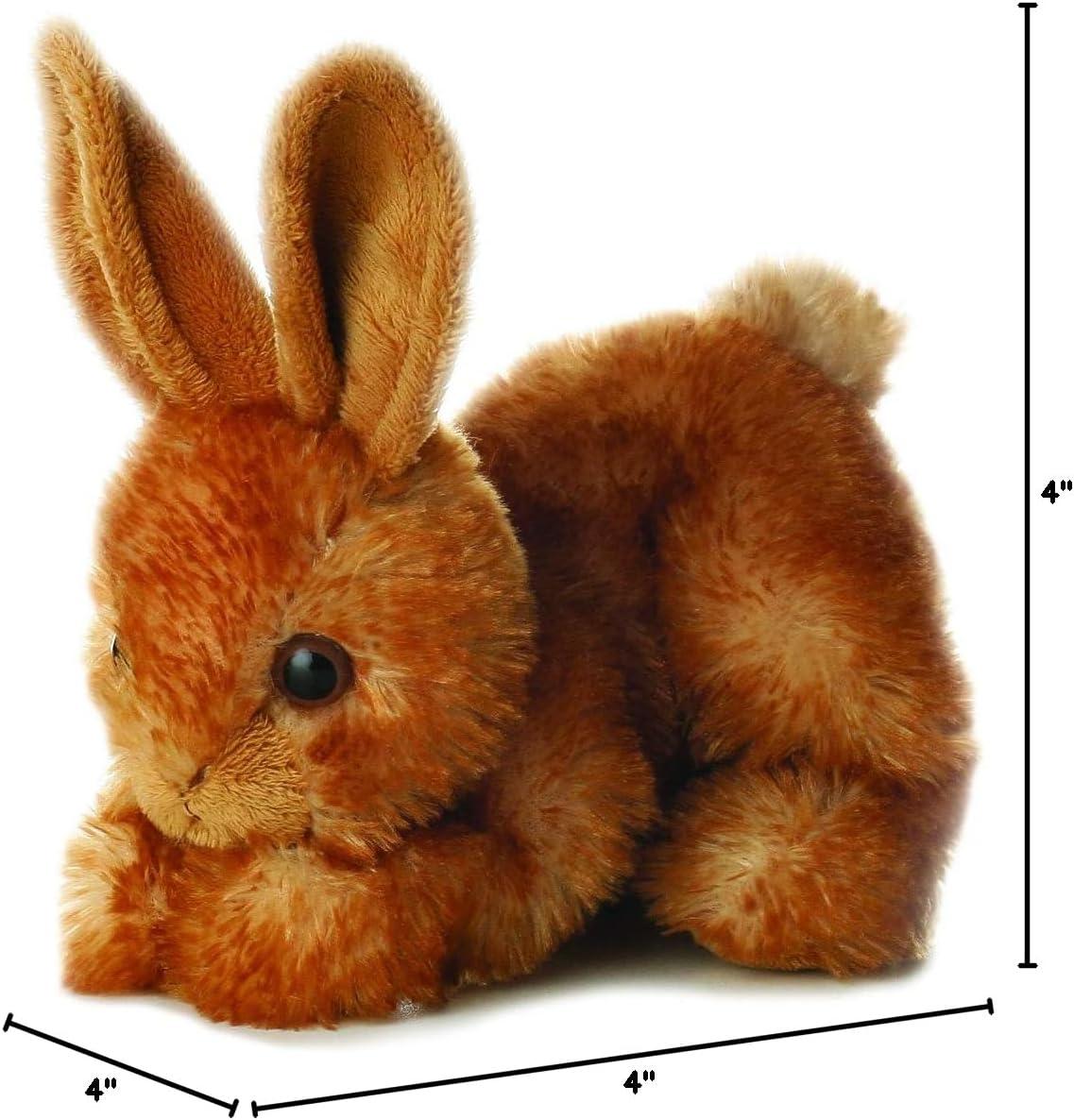 Aurora Mini Flopsie Brown Plush Bunny Rabbit 8 Inches