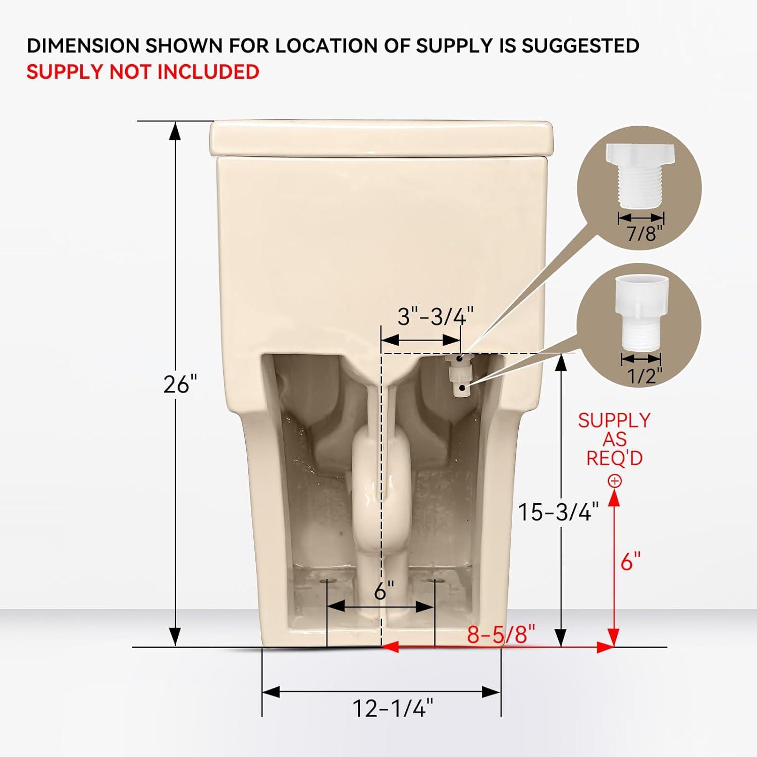 Arlo Compact One Piece Toilet with Comfort Chair Seat ADA Height 17.3", Elongated Dual Flush 0.8/1.28 GPF , MAP 1000g