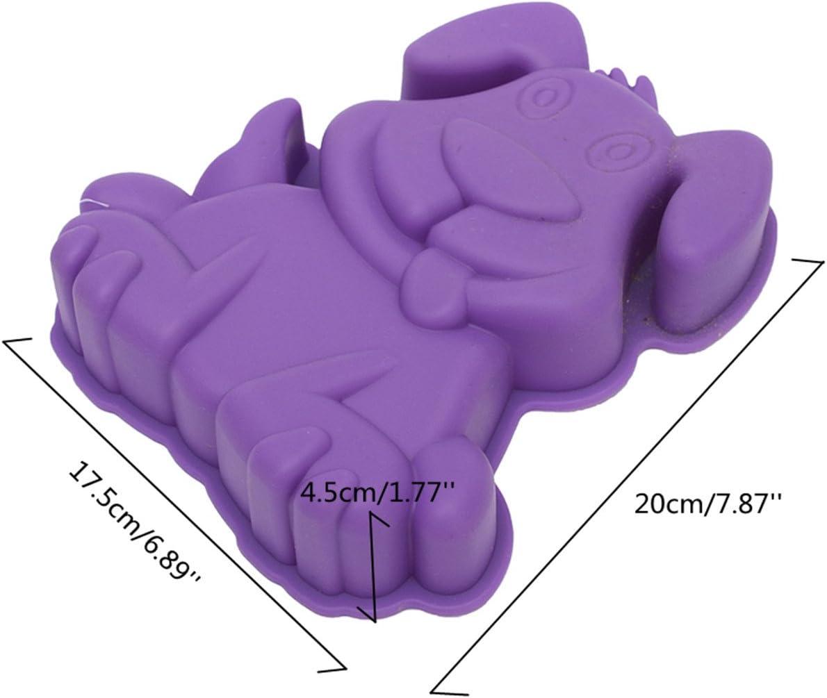 Dog Baking Mold Dog Non-stick Silicone Pan Mold for Cake, Muffin, Loaf, Bread, Toast, Mousse, Scone (Random Color)