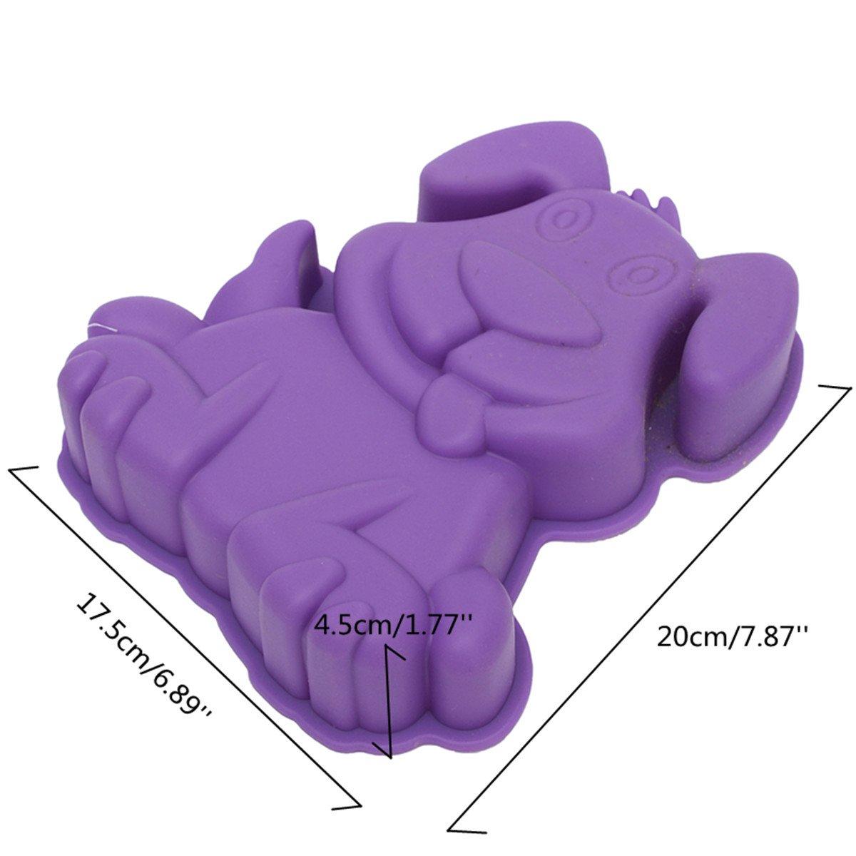 Dog Baking Mold Dog Non-stick Silicone Pan Mold for Cake, Muffin, Loaf, Bread, Toast, Mousse, Scone (Random Color)