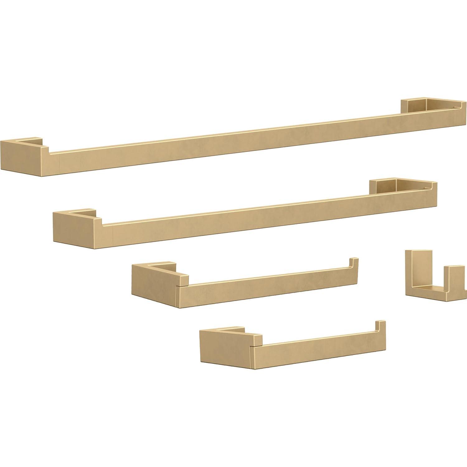 Franklin Brass BFT65-BB Beaufort 5-Piece Bath Accessory Set, Satin Gold