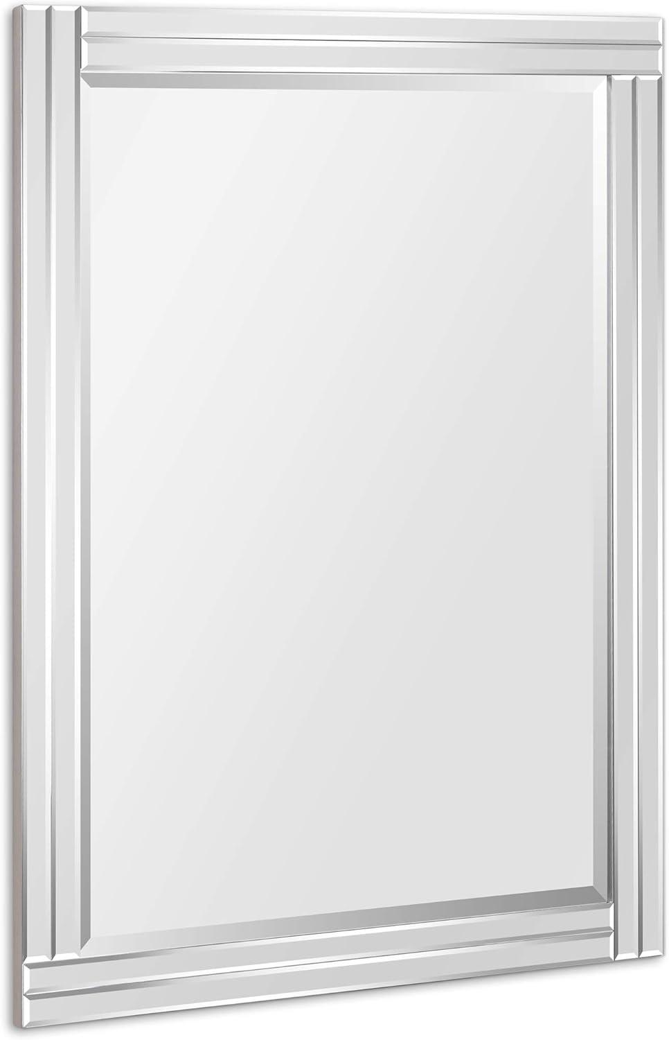 Empire Art Direct  Moderno Stepped Beveled Rectangle Wall Mirror