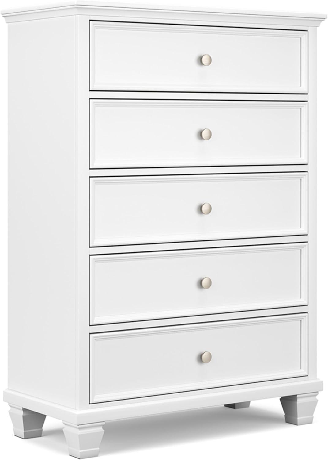Fortman White Chest of Drawers