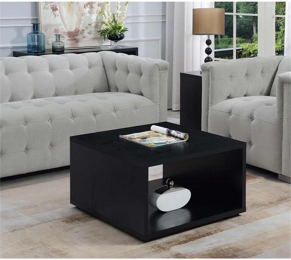 Haught Floor Shelf Coffee Table with Storage