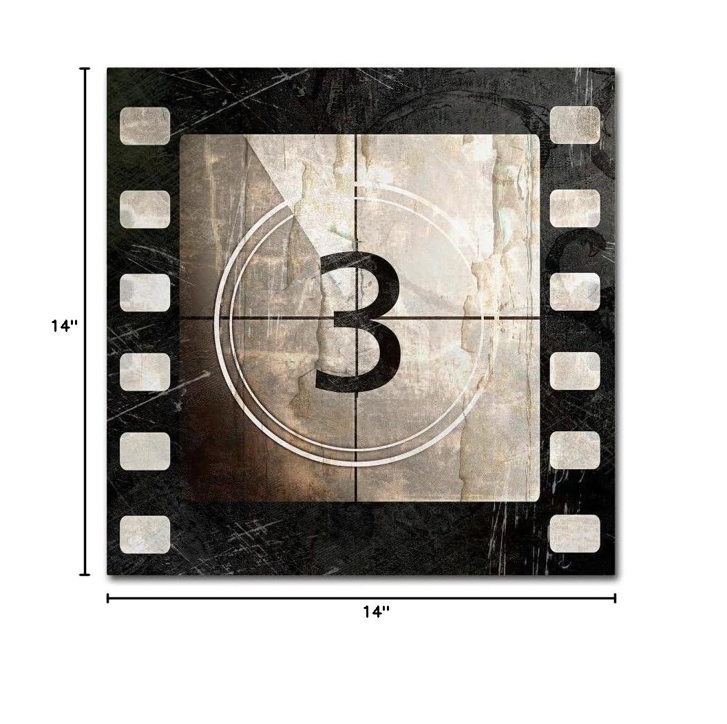 Trademark Fine Art 14x14 Vintage Canvas Wall Art 'Vintage Countdown III' by Color Bakery