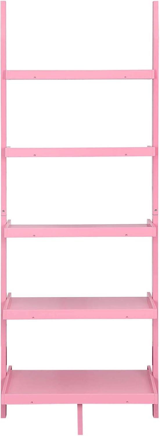 Convenience Concepts American Heritage Bookshelf Ladder, Light Pink