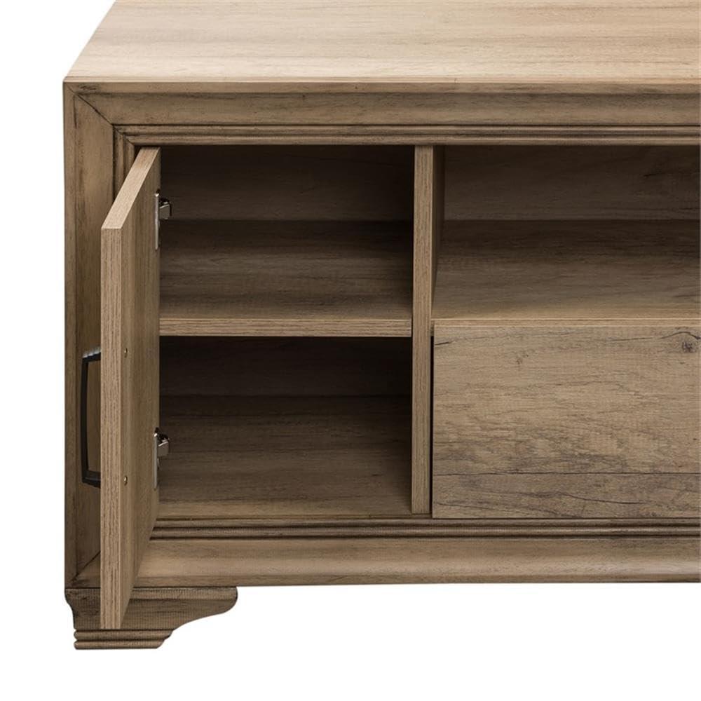 Sun Valley 60" Light Brown TV Console with Cabinet