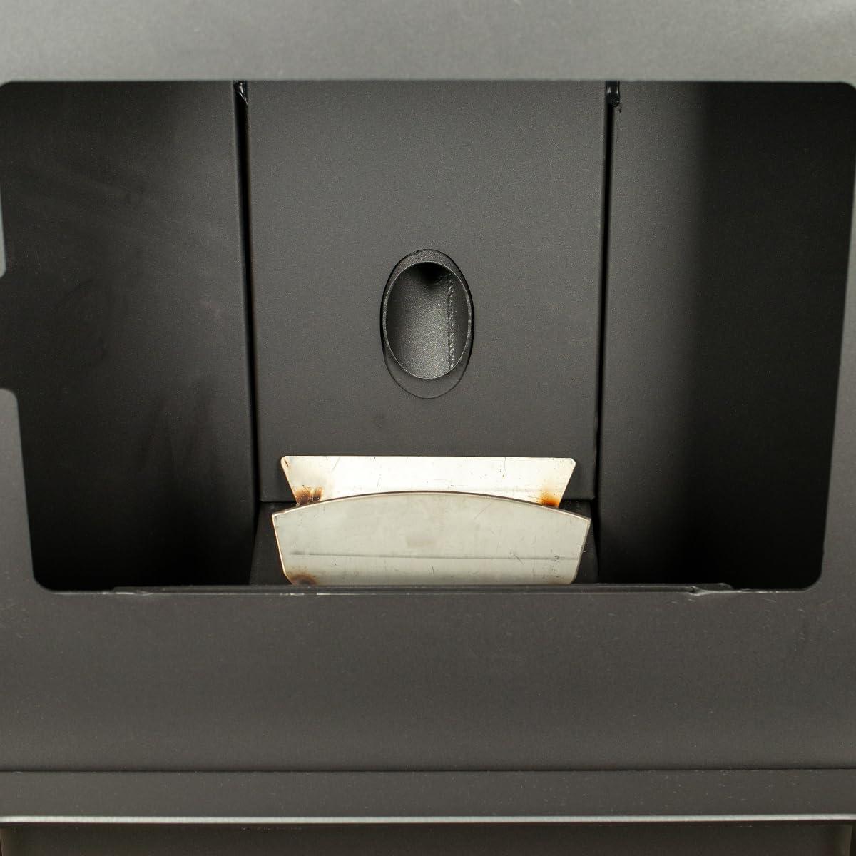 Ashley Black Steel Medium Pedestal Wood Pellet Stove