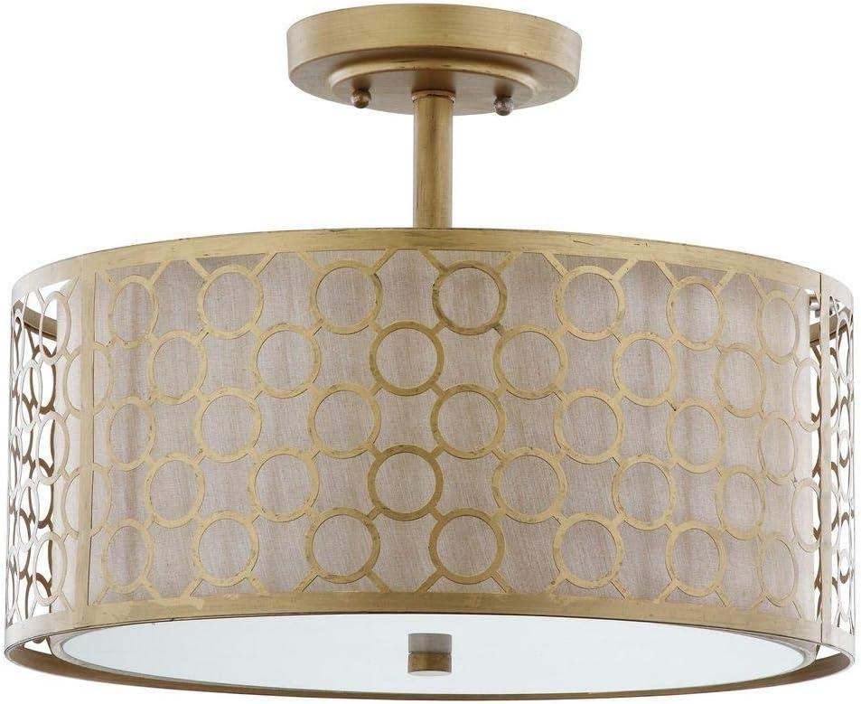 Giotta Ceiling Light - Antique Gold - Safavieh.