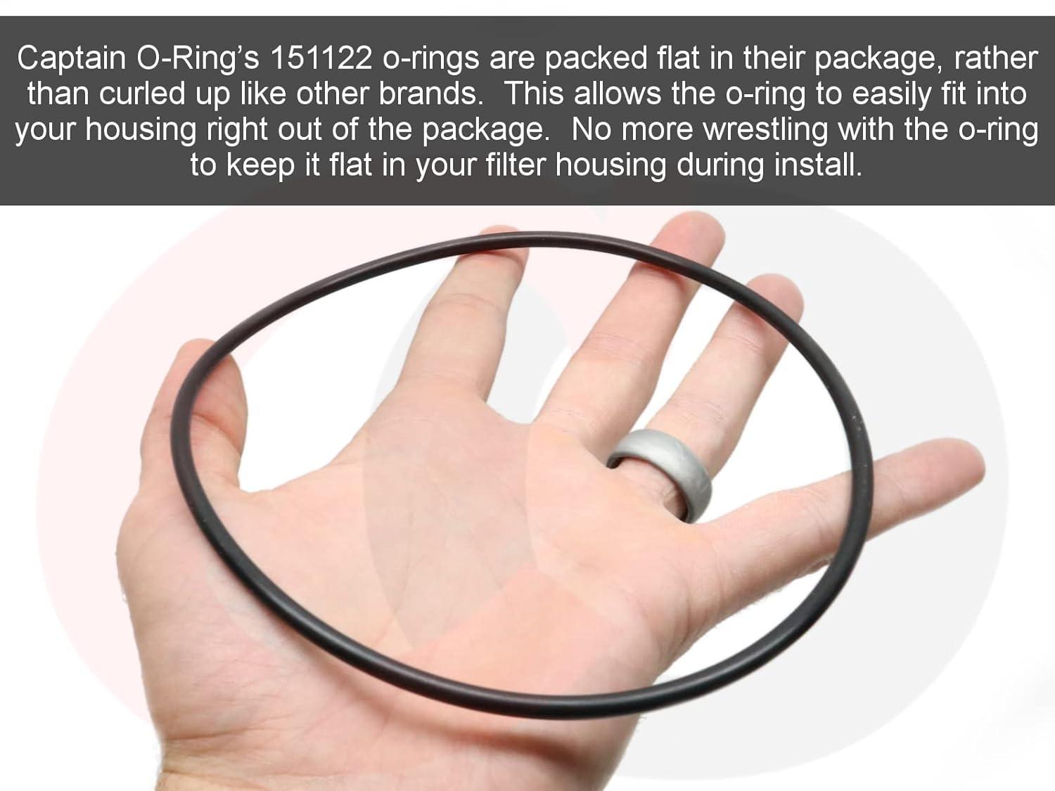 Captain O-Ring - 151122 Orings Compatible with Pentek Big Blue Water Filters OEM Size Buna-N 3 Pack