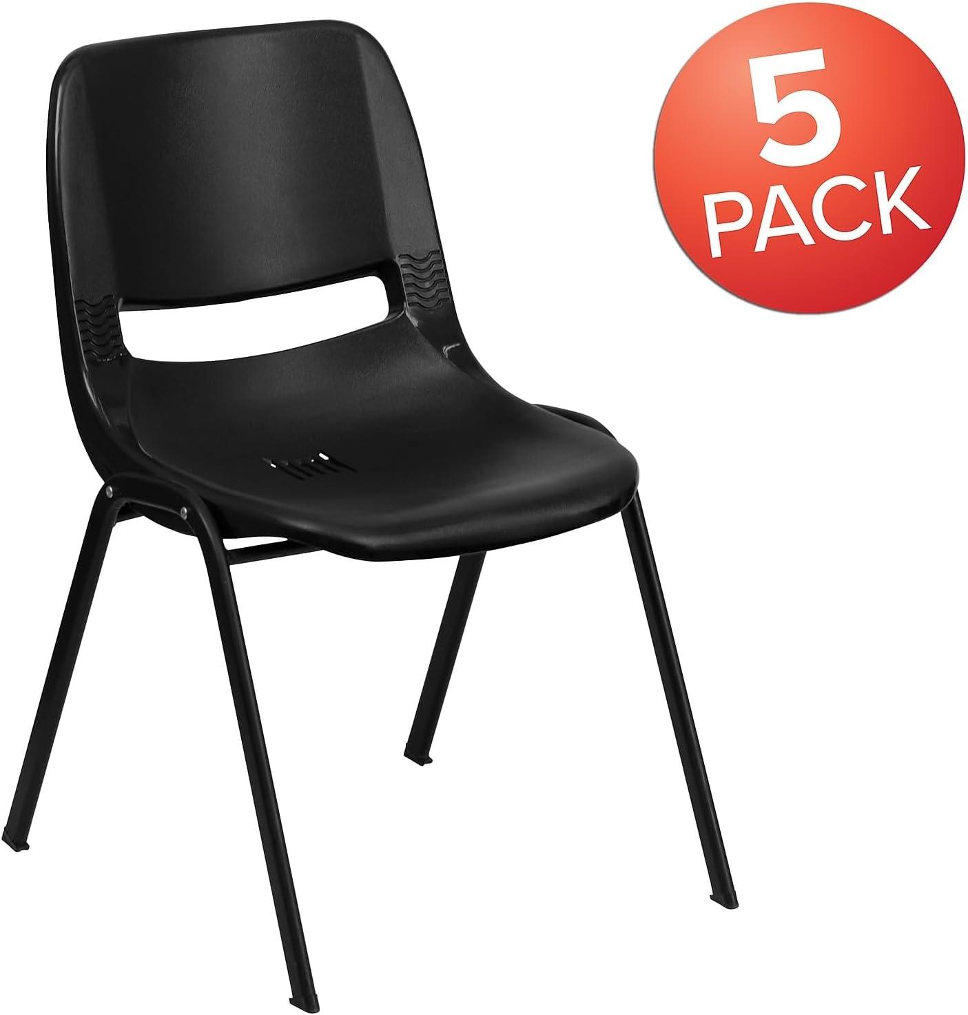 Romeo 440 lb. Capacity Kid's Ergonomic Shell Stack Chair