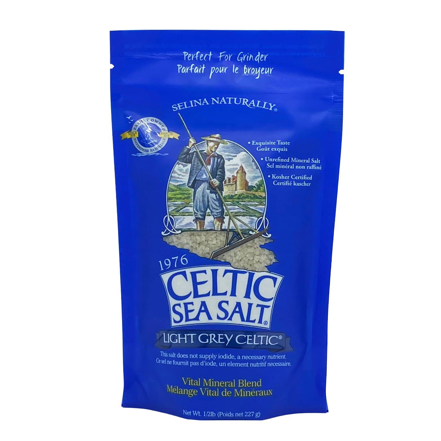 Celtic Sea Salt Light Grey, 8 Oz