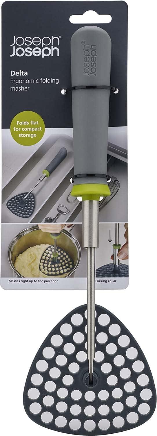 Joseph Joseph Delta Folding Masher - Gray / Green