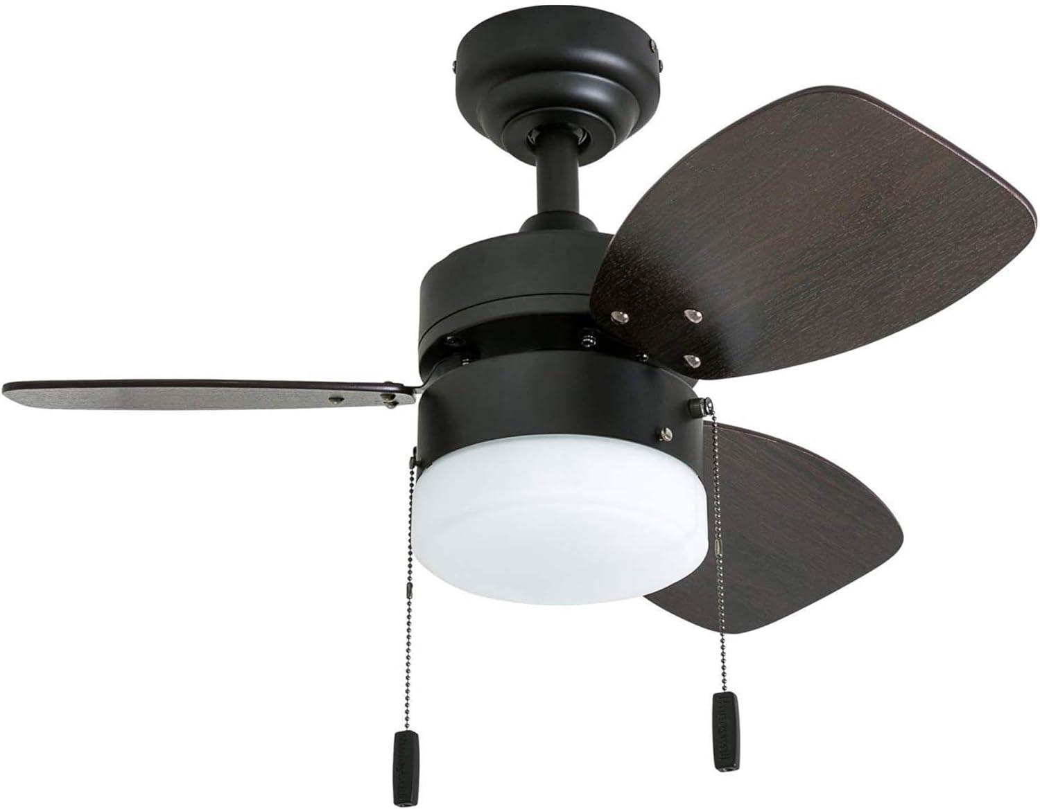 Ocean Breeze 30" 3 Blades LED Ceiling Fan with Light Kit Included