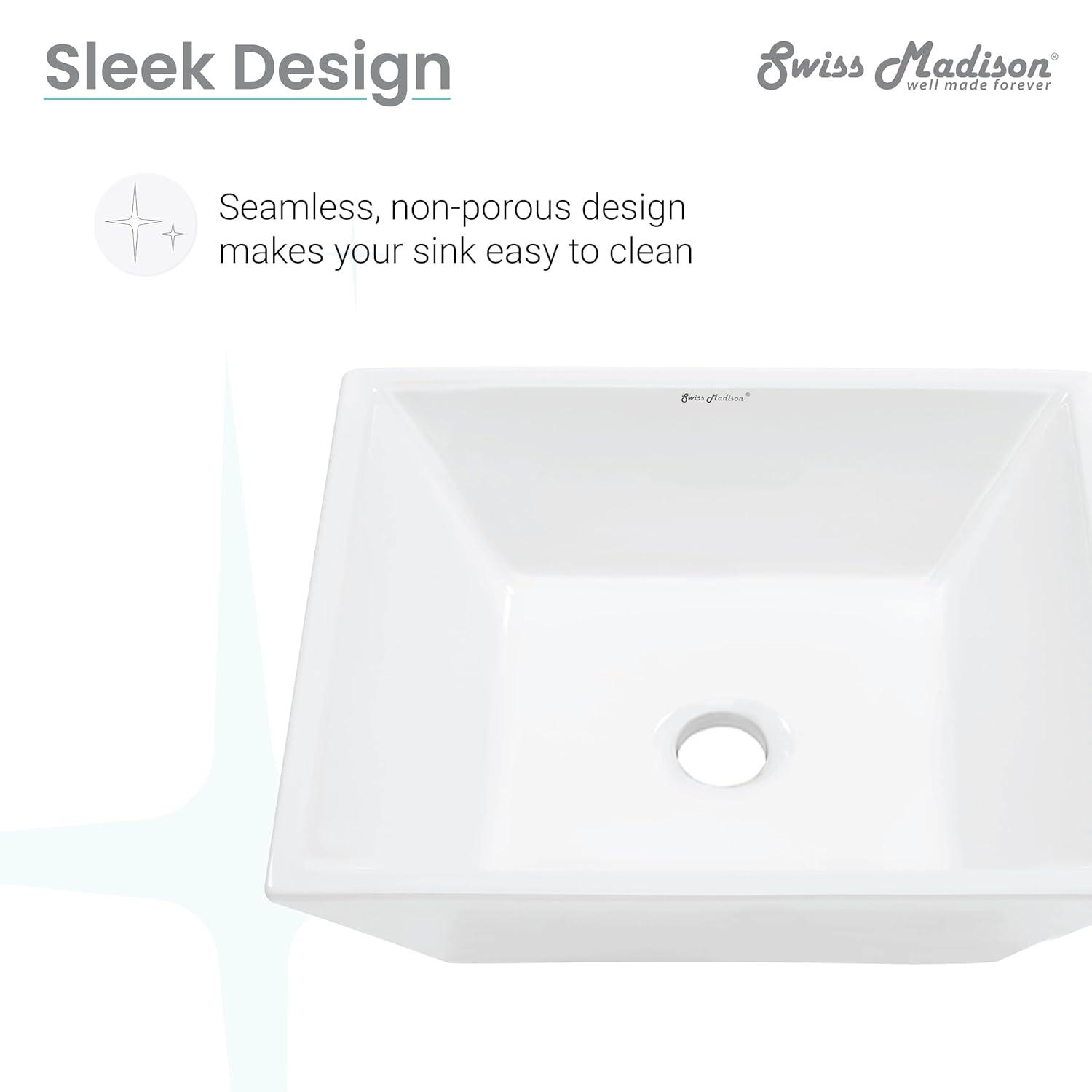 St. Tropez Square Ceramic Vessel Sink