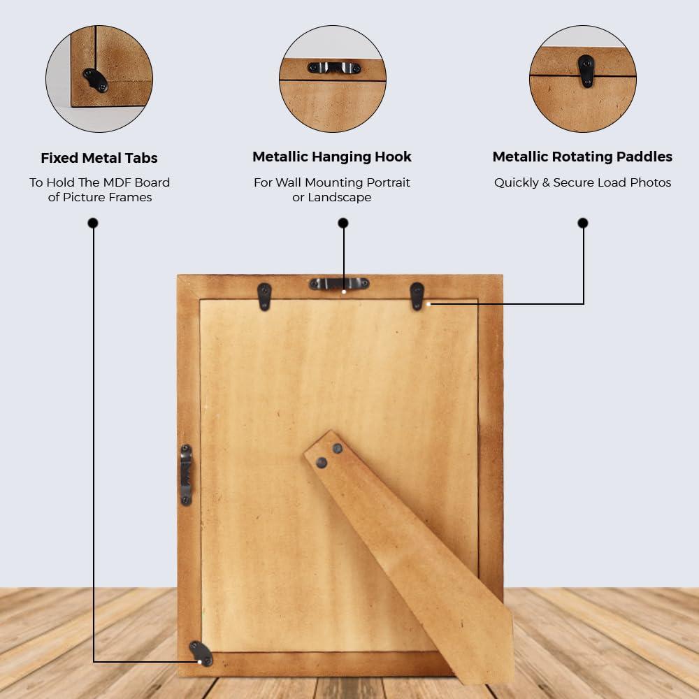 Handicrafts Home 8x10 Avant Amber Collection Photo Frame - Wooden Collage