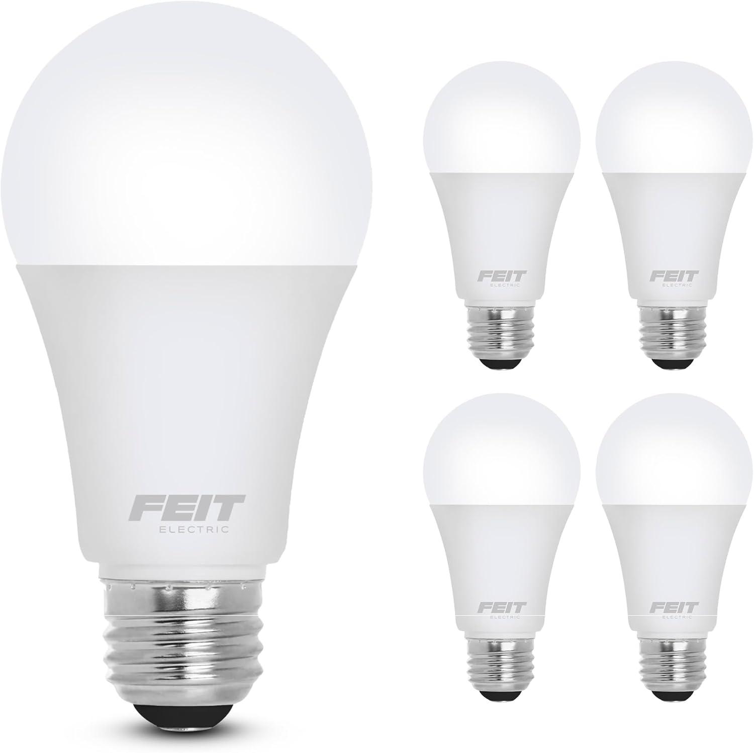 Feit Electric 60W Equivalent Bright White Dimmable LED Bulb 4-Pack