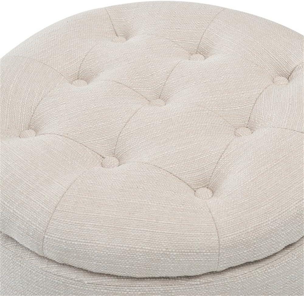 Bennett ClickDecor Button Tufted Storage Ottoman