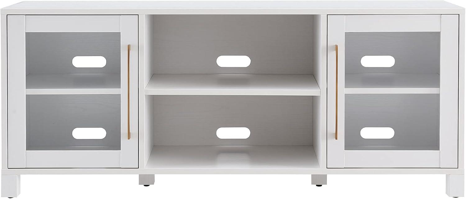 Evelyn&Zoe Quincy Rectangular TV Stand for TV's up to 65", White