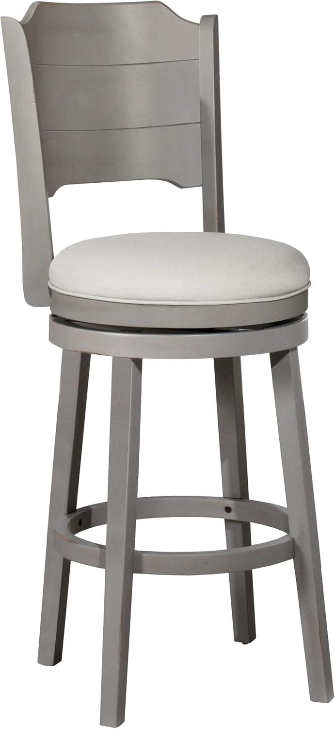 30.25" Clarion Swivel Barstool Distressed Gray - Hillsdale Furniture
