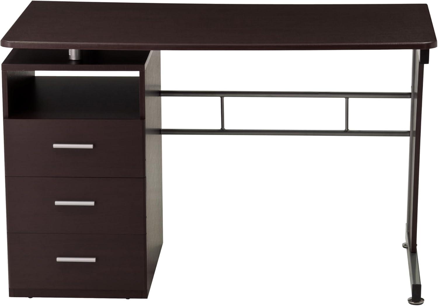 Techni Mobili 48 in Computer Desk with Storage, Chocolate RTA-3520-CH36