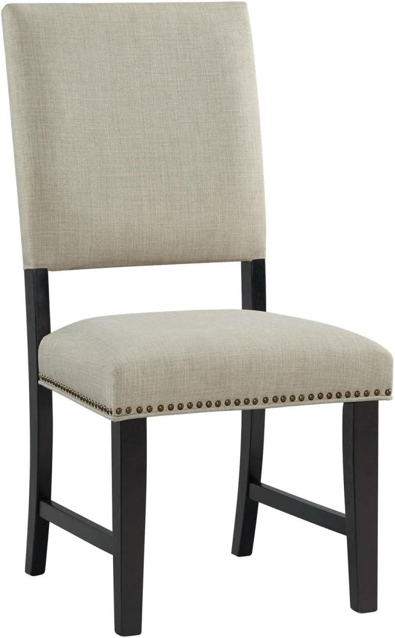 Laudine Solid Wood Side Chair in Taupe