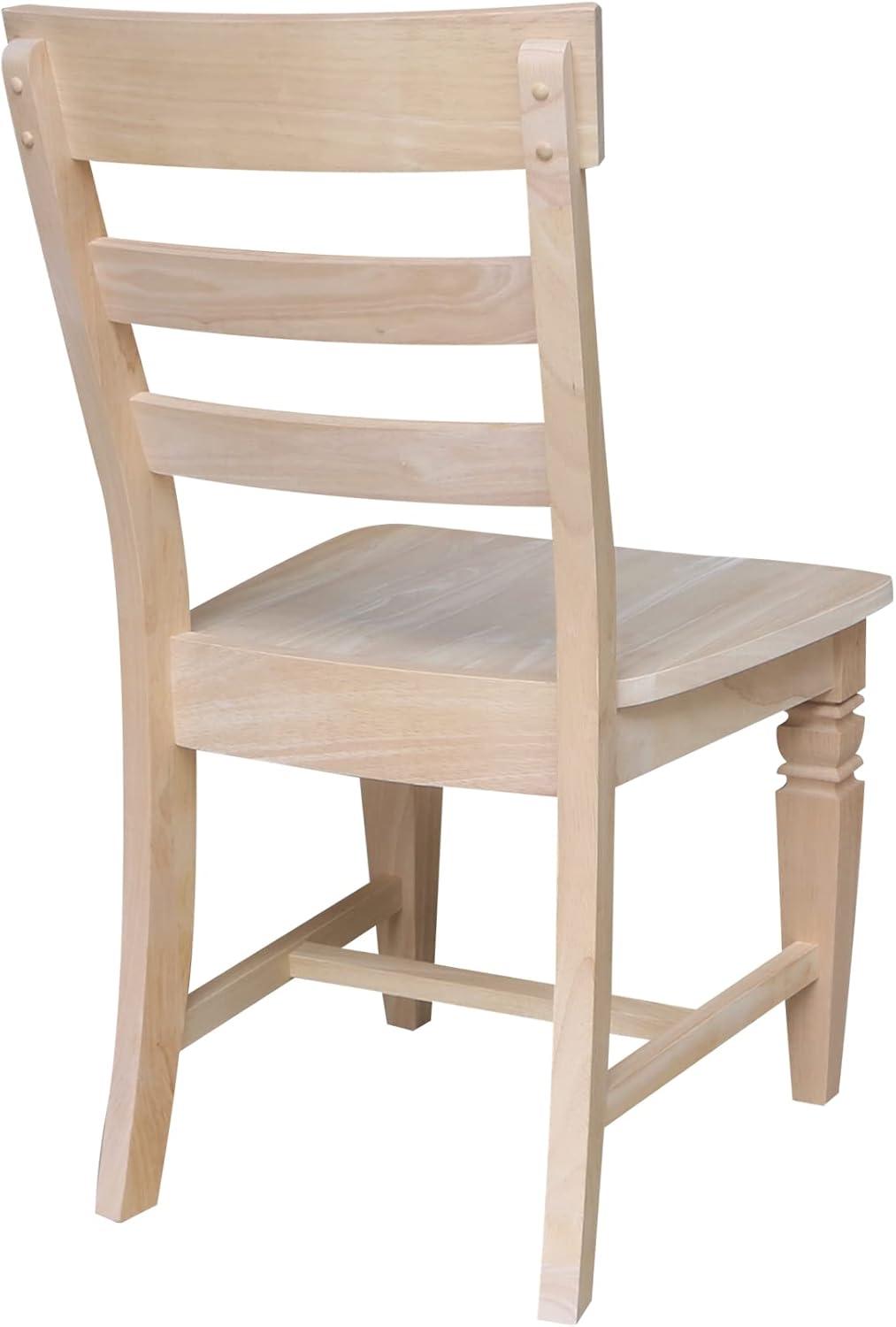 Set of Two Java Chairs with Solid Wood Seats