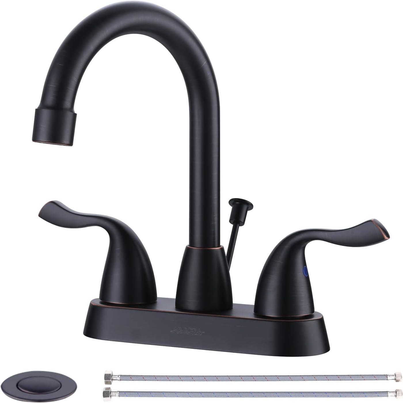 4 Inch Centerset Bathroom Faucet Oil Rubbed Bronze