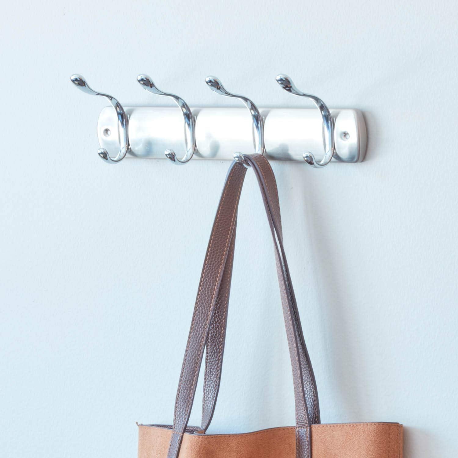 Bruschia Metal Wall 4 - Hook Wall Mounted Coat Rack