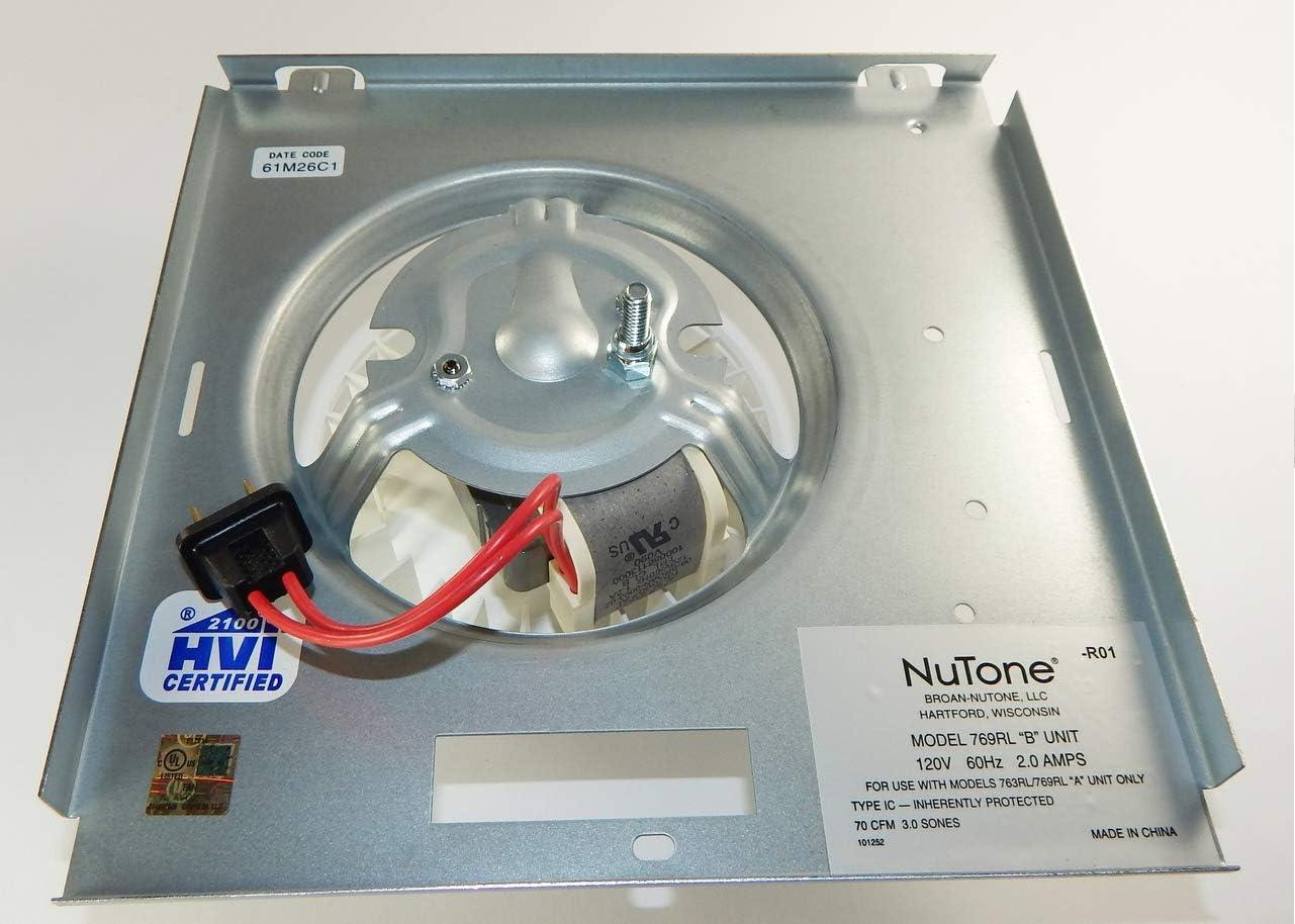 S0504B000 Bathroom Fan Motor Assembly Compatible with Bro-an Nutone 769RL for B Unit, Repalce Models 757, 769RFT-R01, 769RL, 769RL-R01 and VF707RCN. 765RL