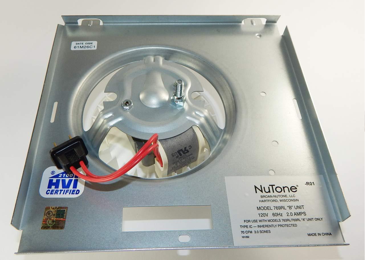 S0504B000 Bathroom Fan Motor Assembly Compatible with Bro-an Nutone 769RL for B Unit, Repalce Models 757, 769RFT-R01, 769RL, 769RL-R01 and VF707RCN. 765RL