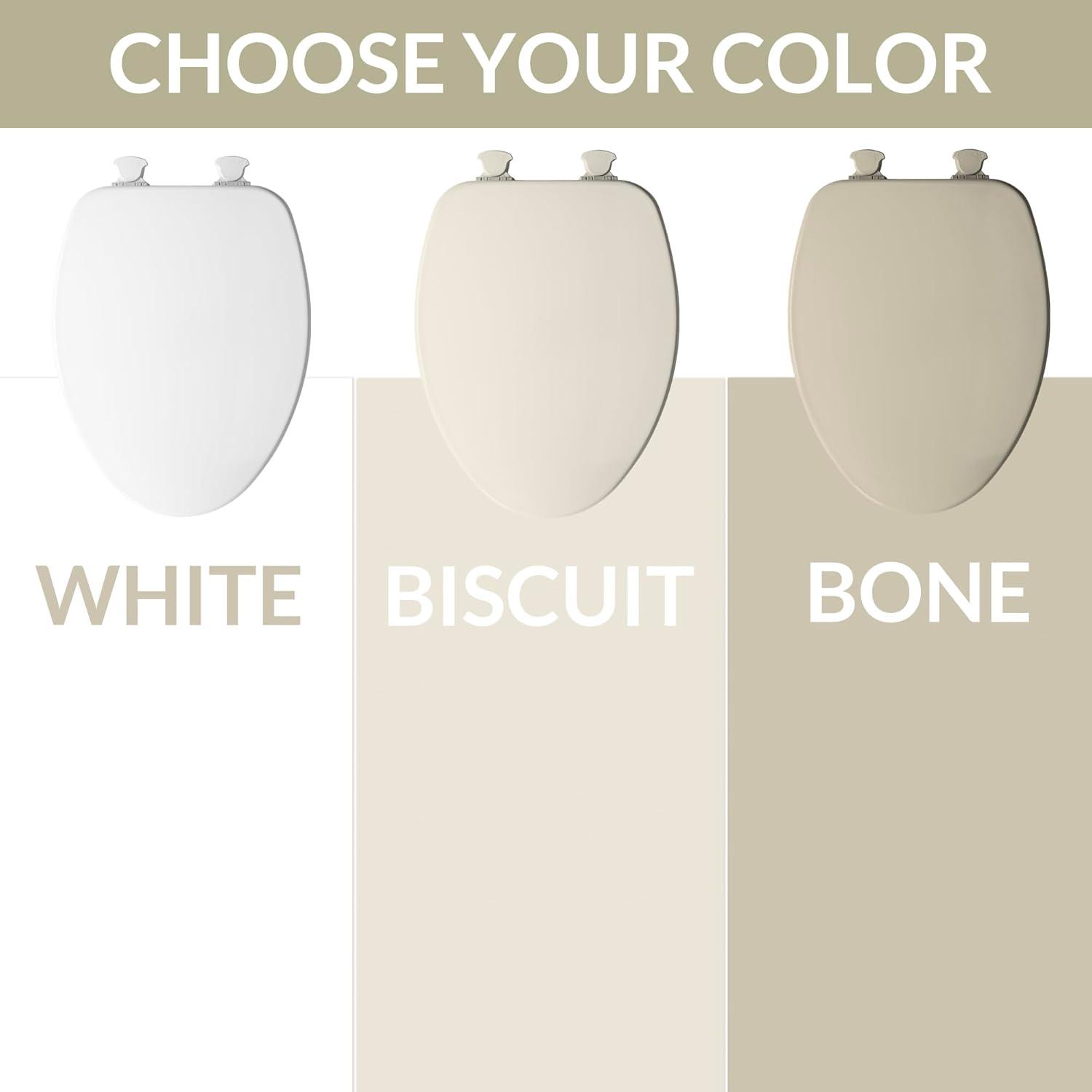 Church 585EC Lift-Off Wood Elongated Toilet Seat, Available in Various Colors