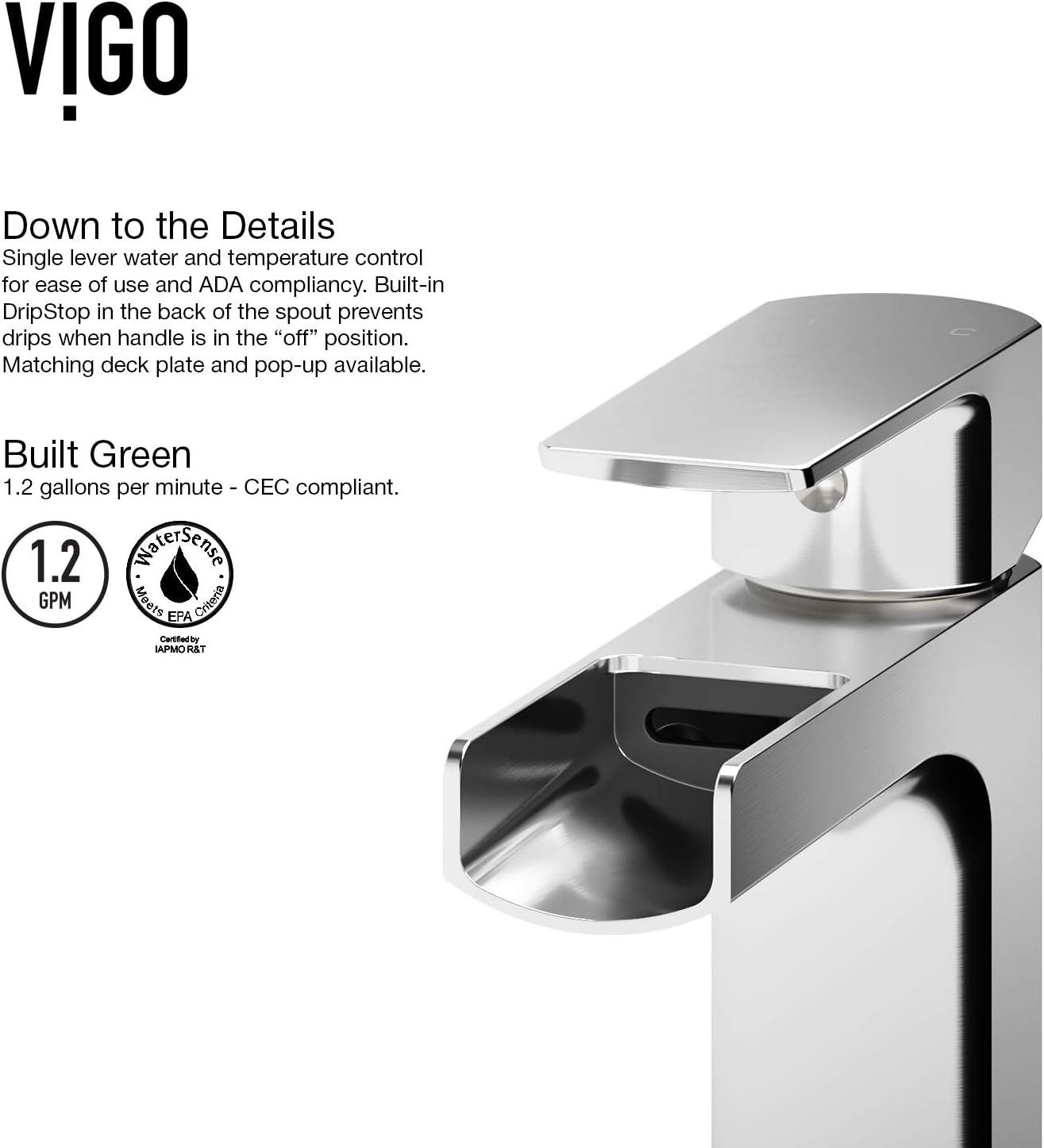 Amada Single Handle Vessel Sink Bathroom Faucet
