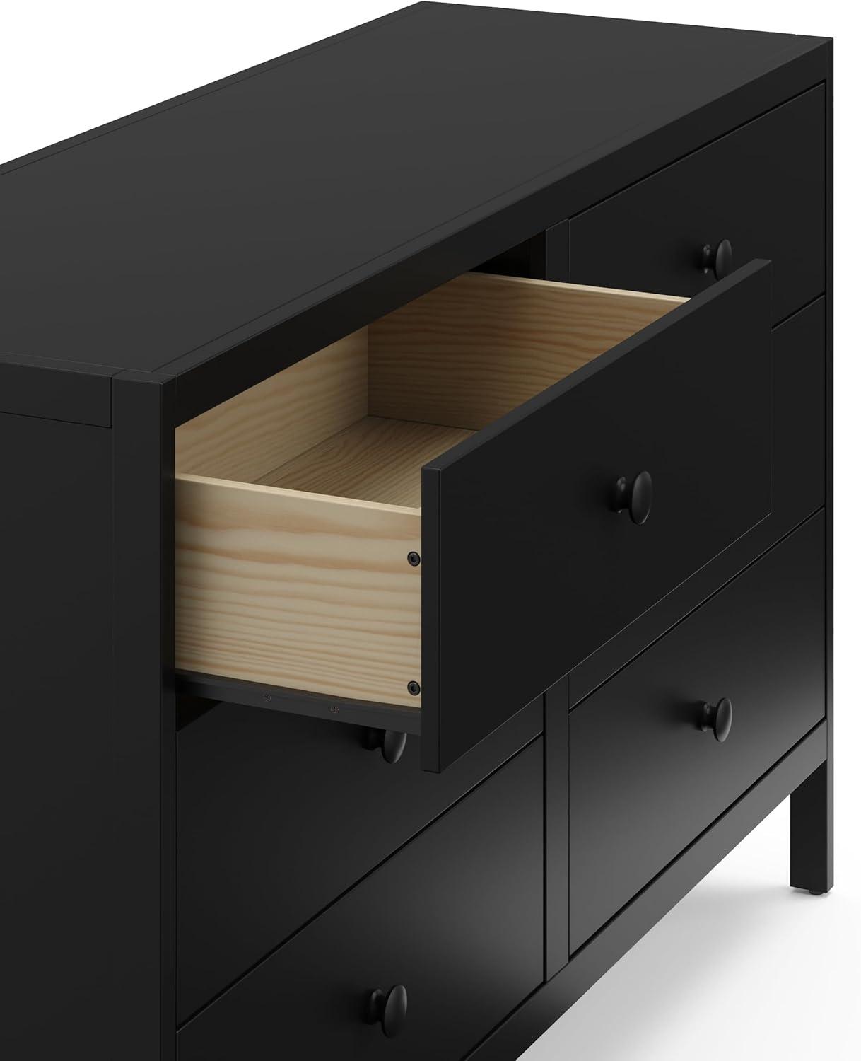 Graco Universal 6-Drawer Double Dresser - Black