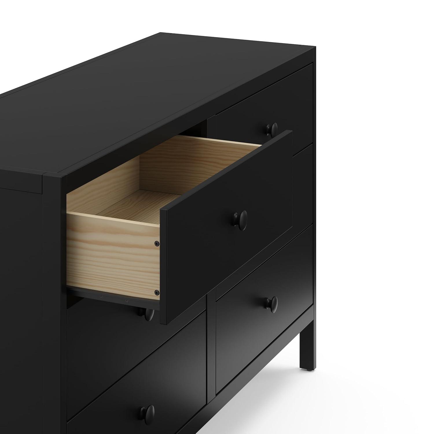 Graco Universal 6-Drawer Double Dresser - Black