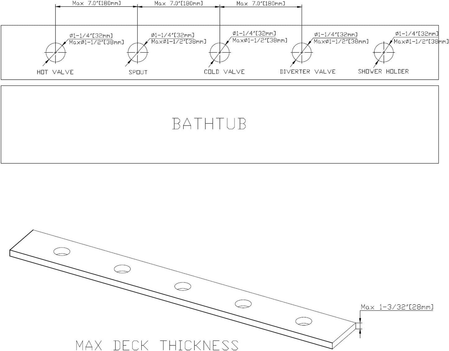 Waterfall Bathtub Faucet,Deck Mount Roman Tub Faucet with Handheld Shower