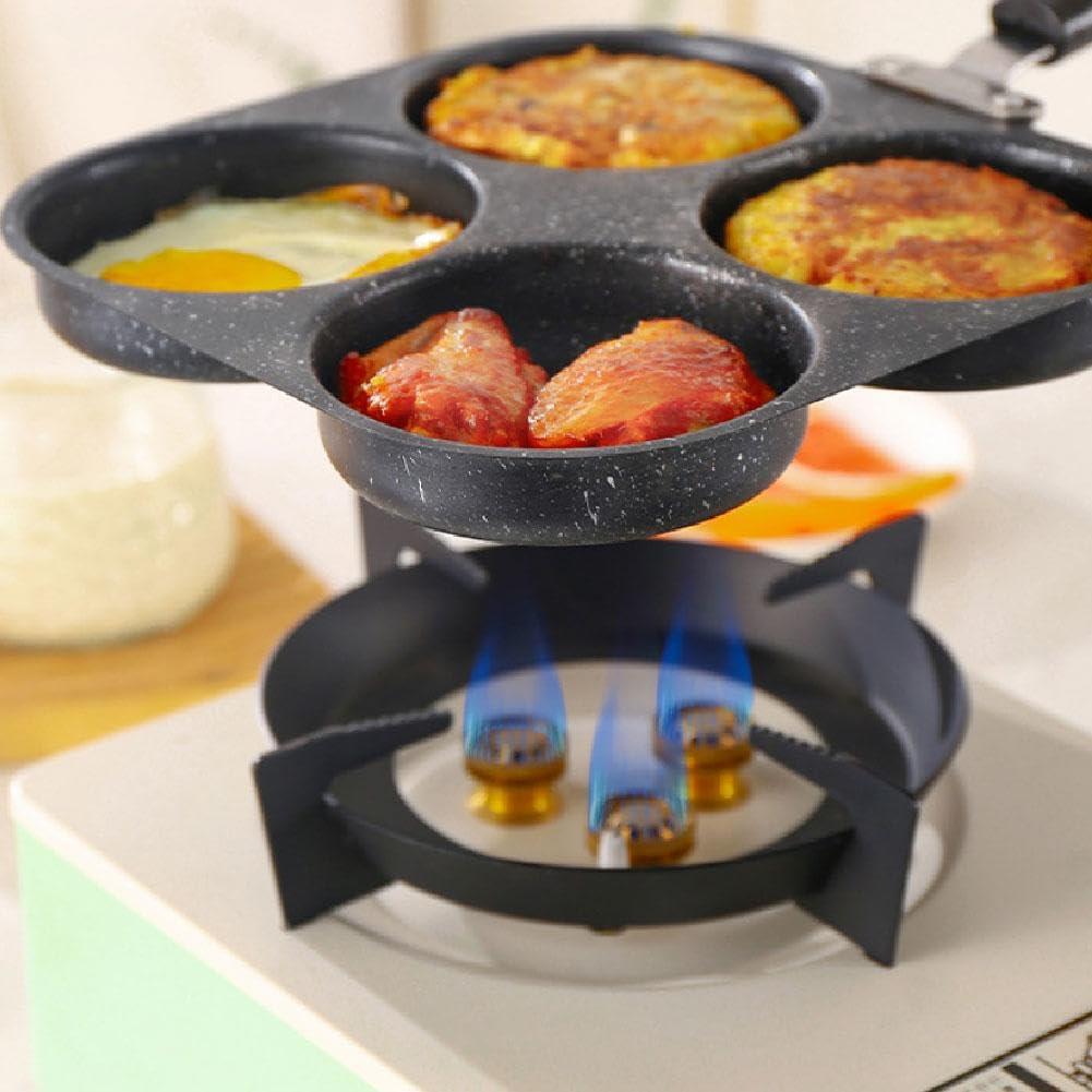 Egg Pan,Breakfast Frying Pan,4 Cup Egg Pans Nonstick,Nonstick Granite Omelette Skillet,Pancake Pan and Egg Cooker and Grill Pan,Suitable for Gas and Induction Cooktops