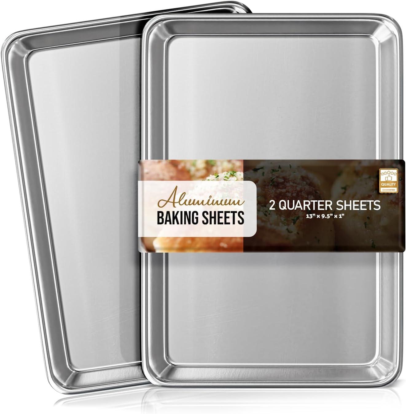 Joytable Non-Stick Aluminized Steel Quarter Sheet Pan Set