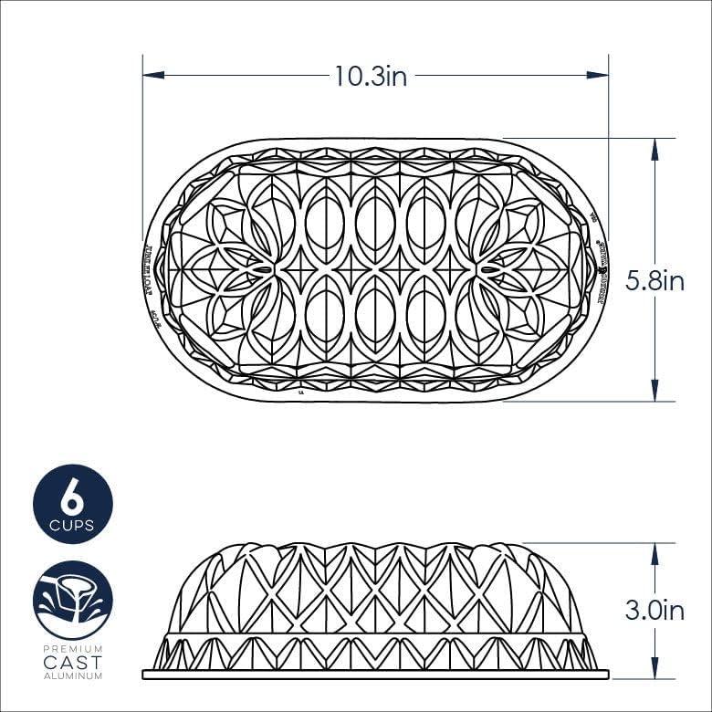 Nordic Ware Jubilee Loaf Pan