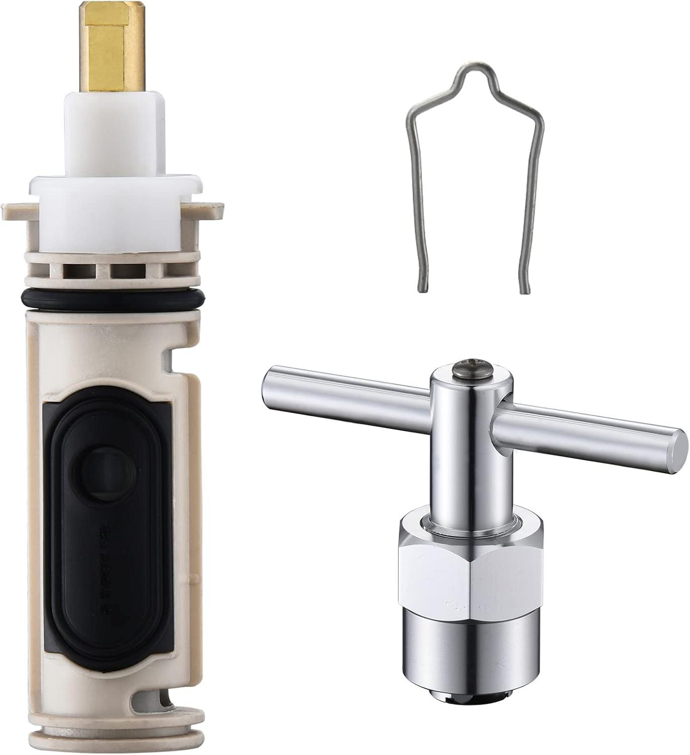 1222 Replacement Cartridge with Moen 104421 Cartridge Puller Removal Tool Retainer Clip Compatible with Moen One-Hanlde Posi Temp 1222B Shower Bathtub Faucet (1222 cartridge +104421 cartridge puller)