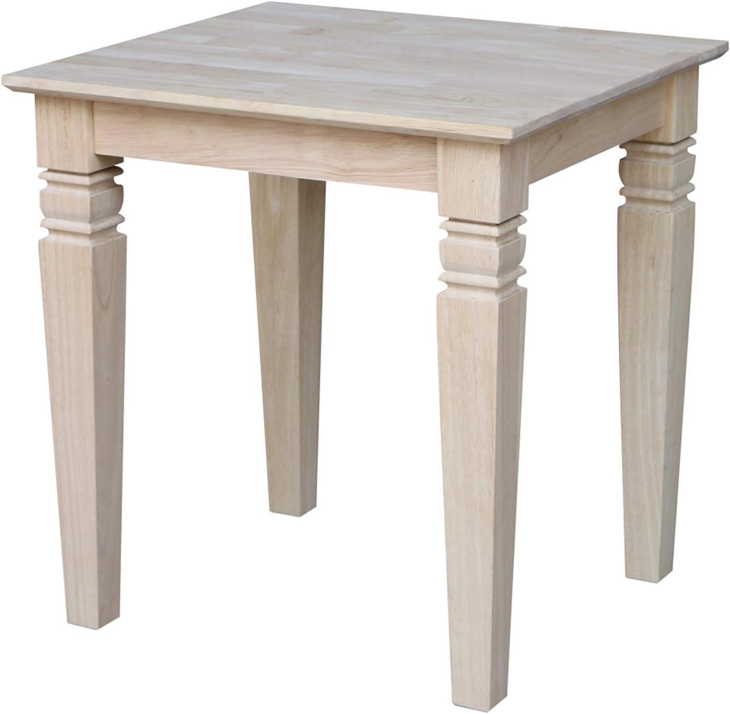 International Concepts Java End Table: Hardwood Frame, Rectangle Accent Table for Living Room, 25" High