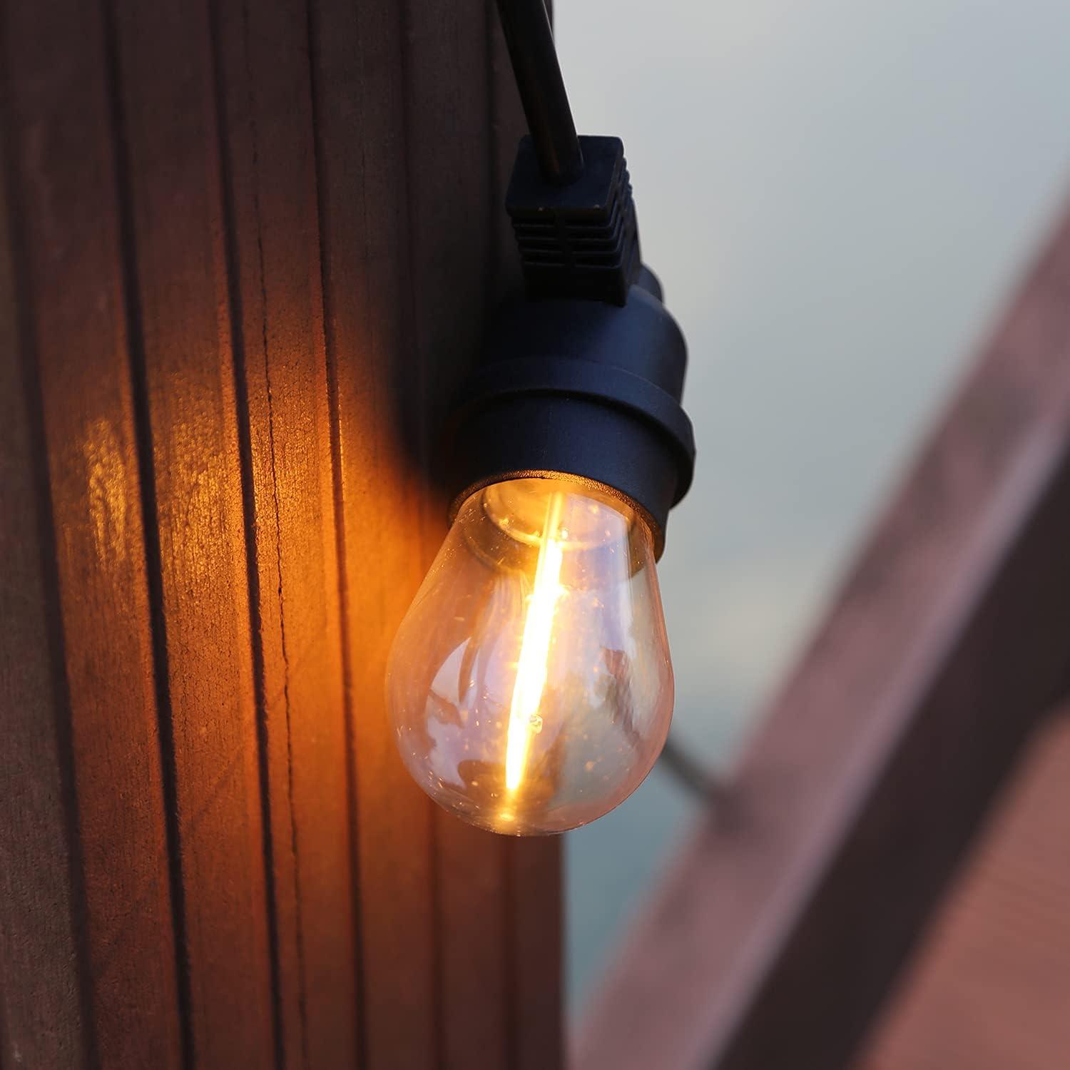 Dimmable LED S14 Vintage Edison Bulbs for Outdoor String Lights