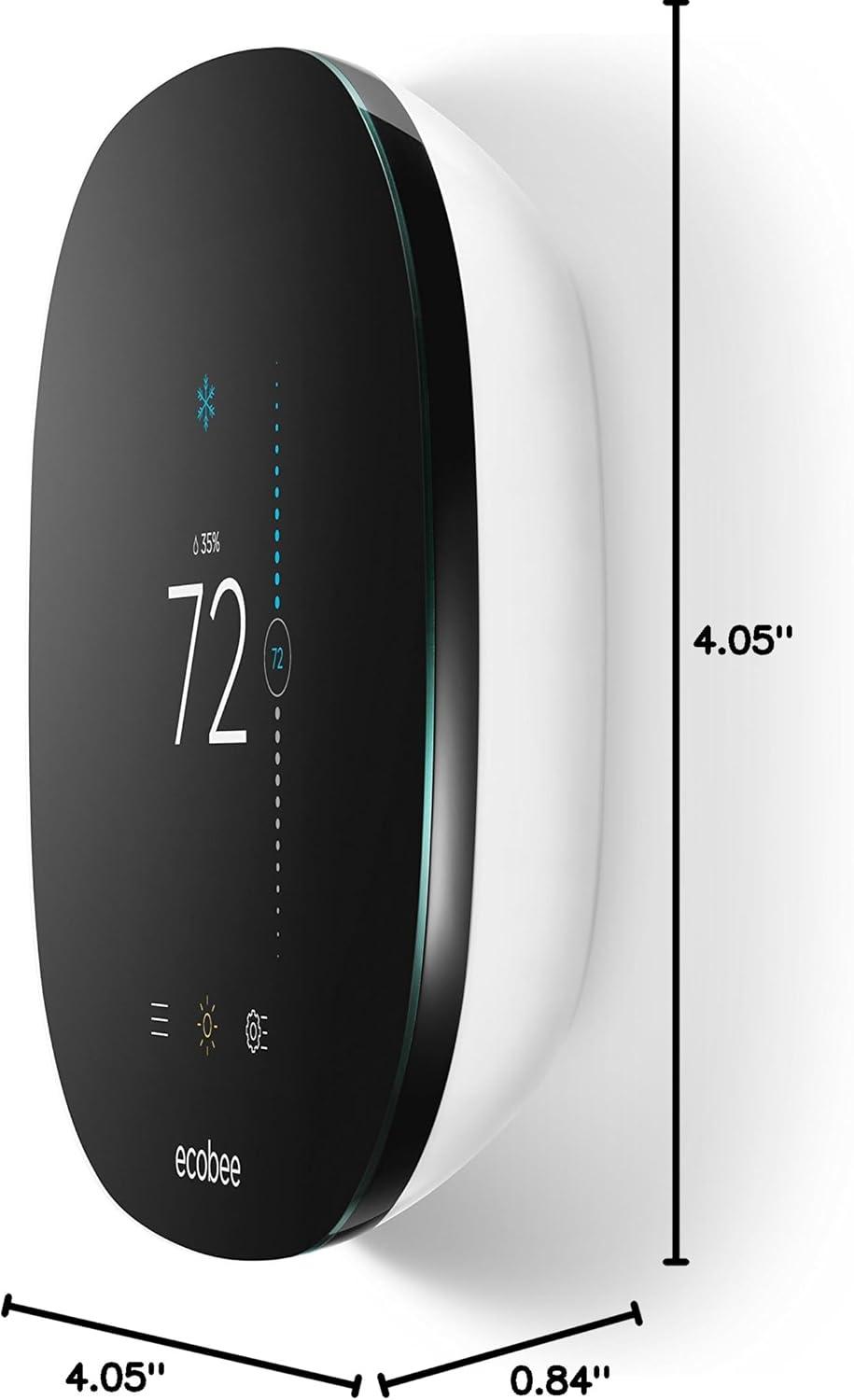 Ecobee Black Touchscreen Smart Wi-Fi Thermostat