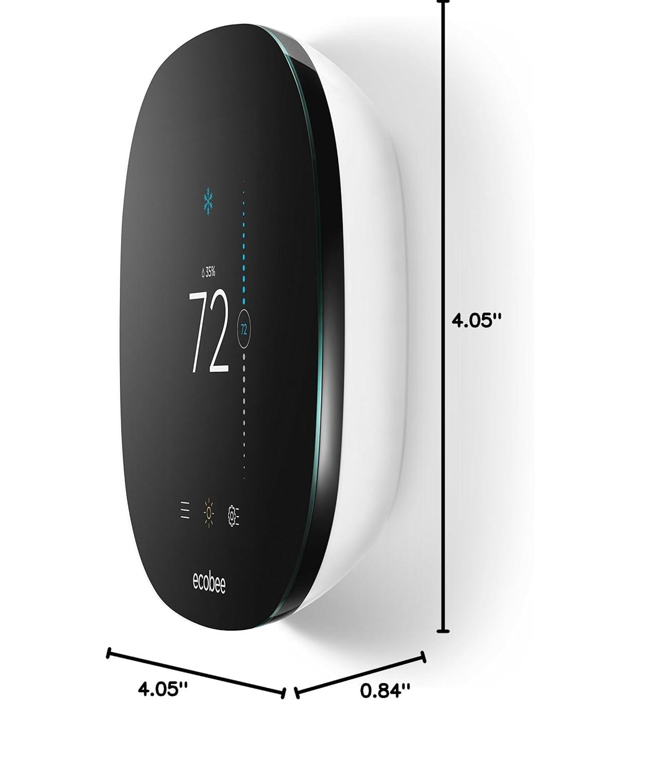 Ecobee Black Touchscreen Smart Wi-Fi Thermostat