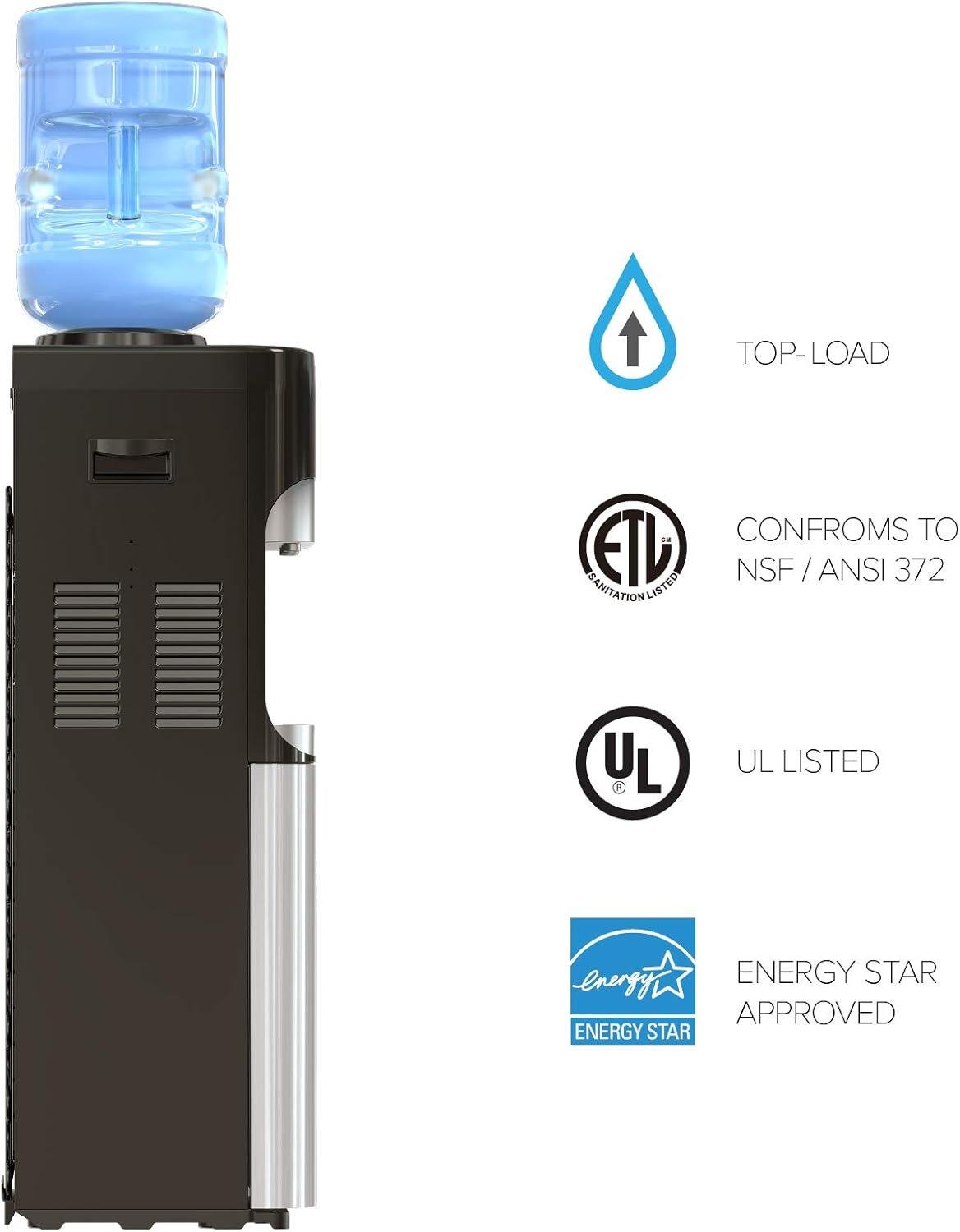 Brio Stainless Steel Top Loading Tri-Temperature Water Cooler