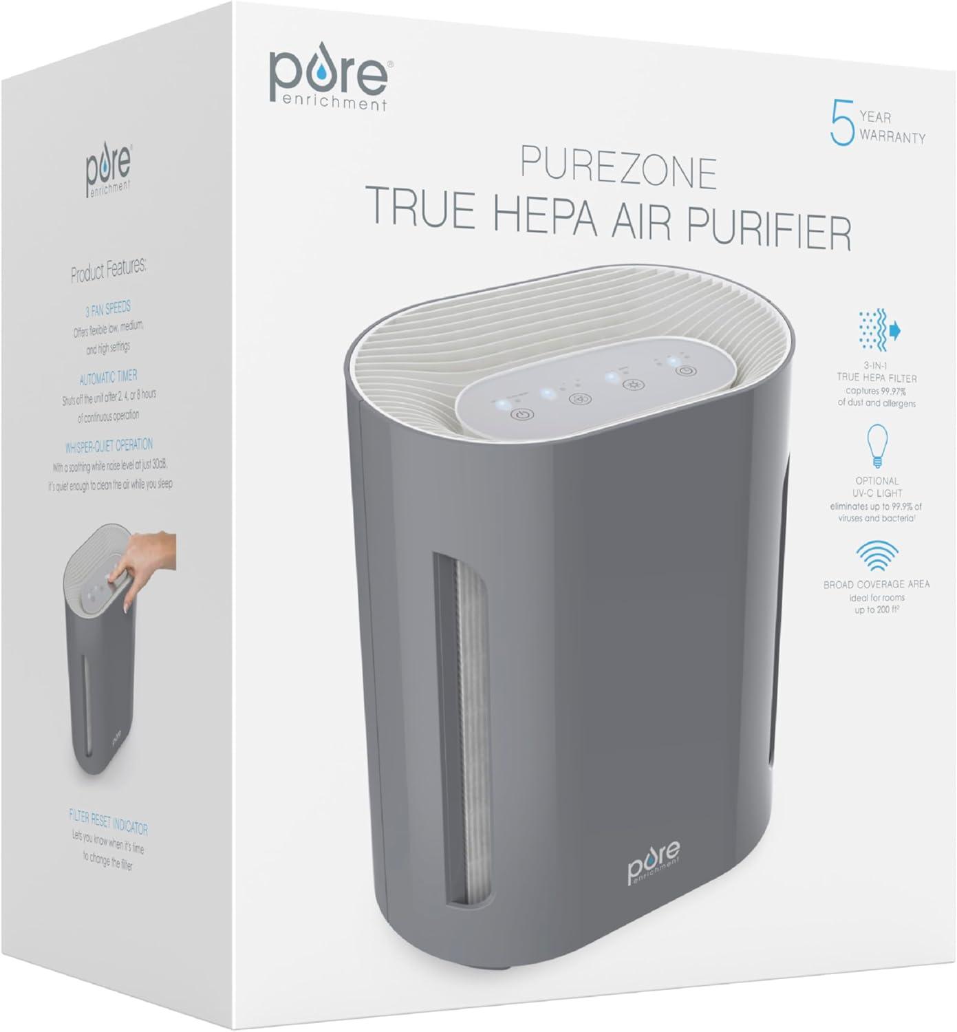 Pure Enrichment Pure Zone 3-in-1 True HEPA Air Filter